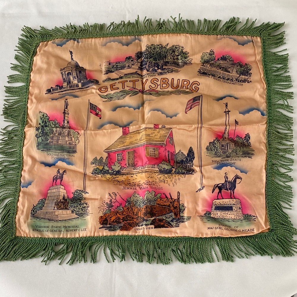 Gettysburg Pillowcase Cover - Vintage WWII Era